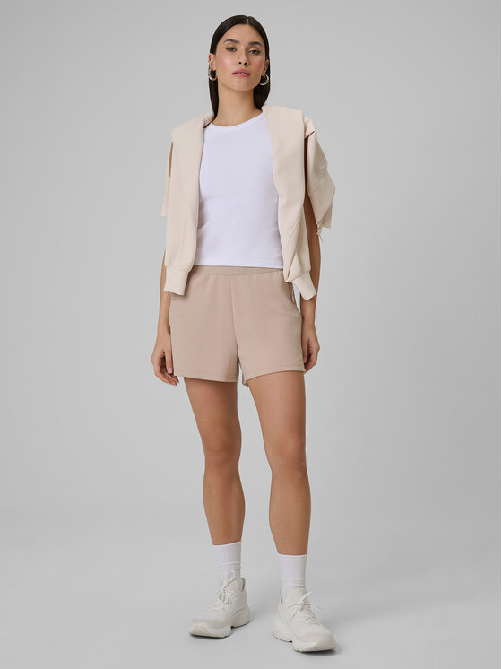 4F 4F Szorty sportowe COZY Beżowy Slim Fit
