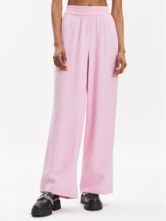 Vero Moda Pantaloni din material Carmen 10278926 Roz Wide Leg