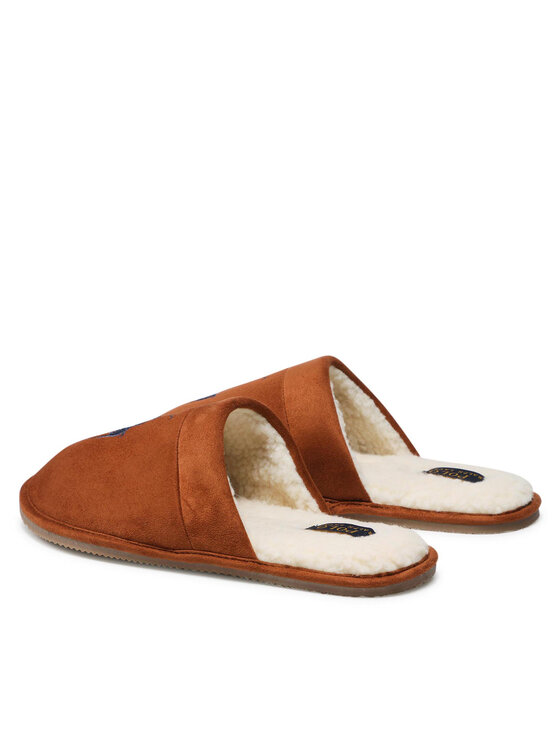 Polo Ralph Lauren Polo Ralph Lauren Παντόφλες Σπιτιού Klarence Big Pp SMF4396BRL Καφέ