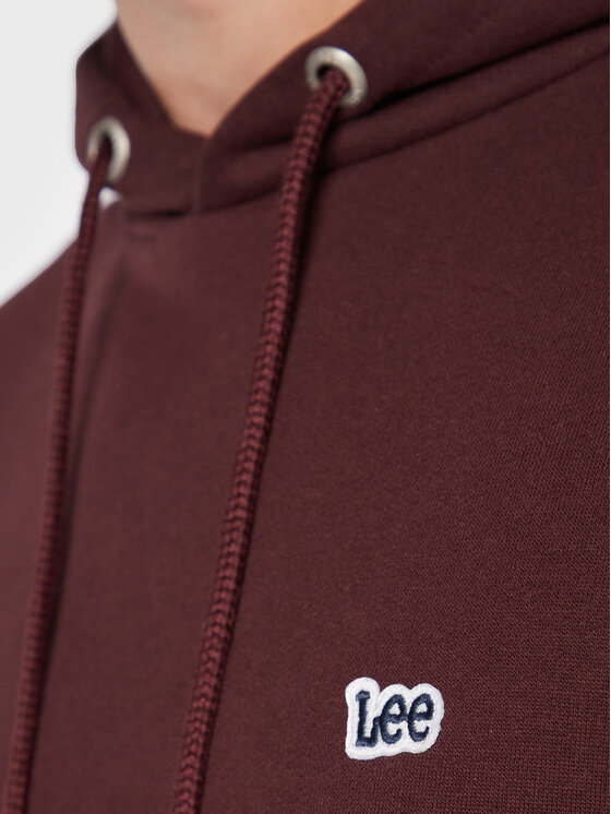 Lee Lee Felpa Plain L80YRY74 112321575 Bordeaux Regular Fit