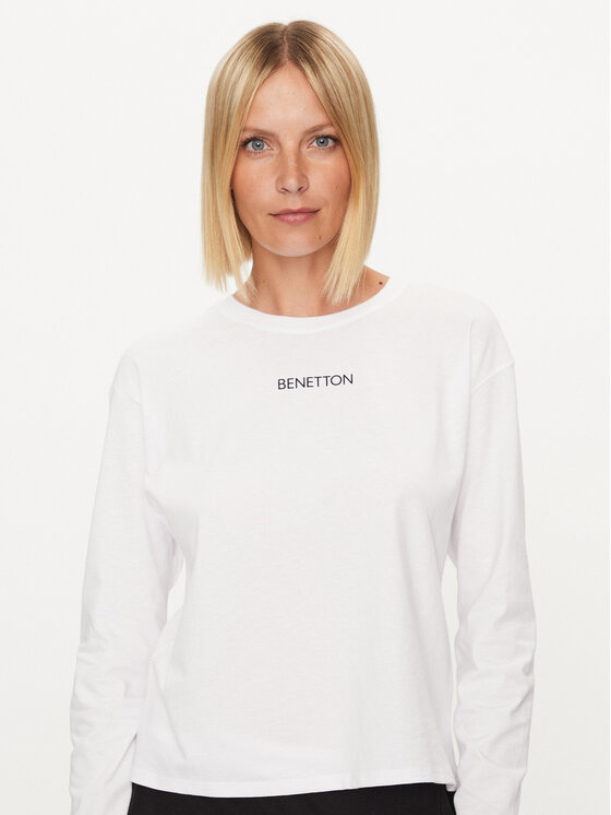 United Colors Of Benetton United Colors Of Benetton Pyžamový top 30963M04S Biela Regular Fit