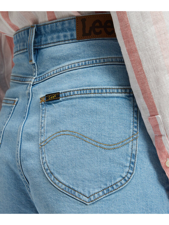 Lee Lee Szorty jeansowe Stella Short Niebieski Relaxed Fit
