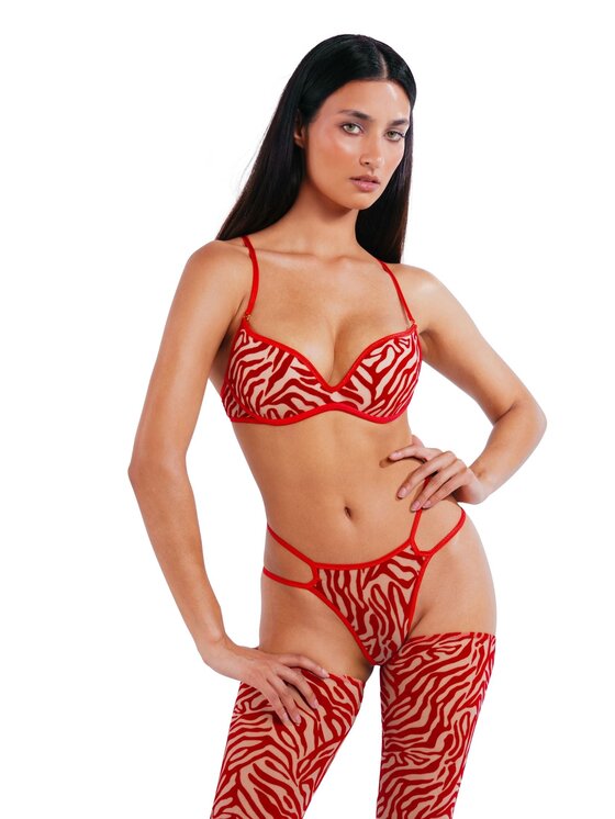 Perilla Perilla Stringi Kylie Straps Red Czerwony
