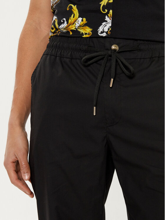 Versace Jeans Couture Versace Jeans Couture Spodnji del trenirke 78GAA100 Črna Regular Fit