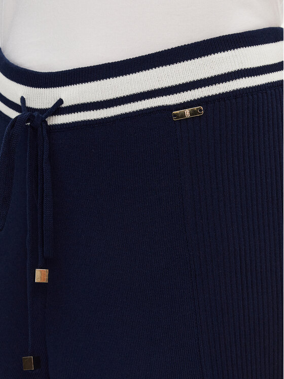Fracomina Fracomina Pantaloni in maglia FJ25SV2001K41601 Blu scuro Regular Fit