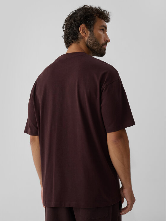 4F 4F T-Shirt COMMERCIAL Brązowy ciemny Loose Fit