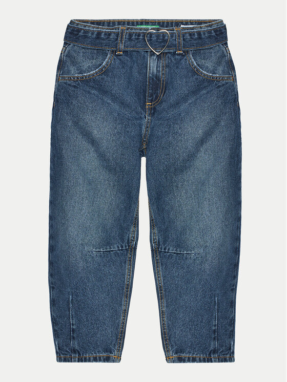 Dziewczęce Jeansy United Colors Of Benetton, Rozmiar 150, Niebieskie, 4AW7CE033