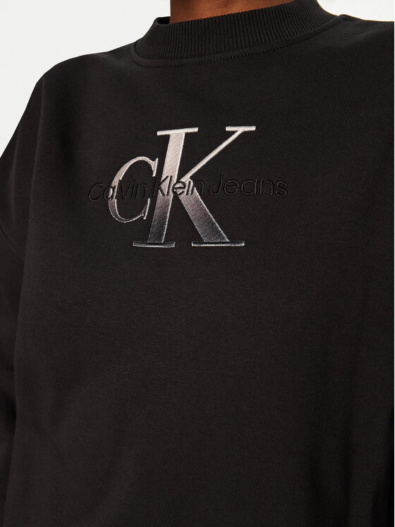 Calvin Klein Jeans Calvin Klein Jeans Úpletové šaty J20J224834 Černá Relaxed Fit