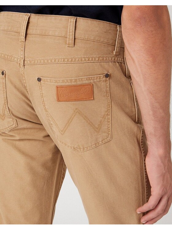 Wrangler Wrangler Pantaloni di tessuto GREENSBORO Beige Straight Fit