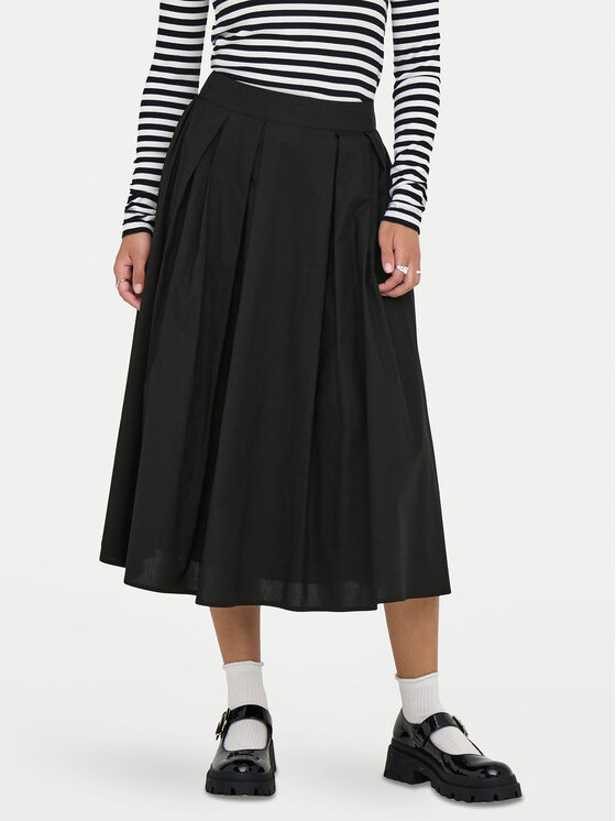 ONLY Fustă trapez Maila 15369555 Negru Regular Fit
