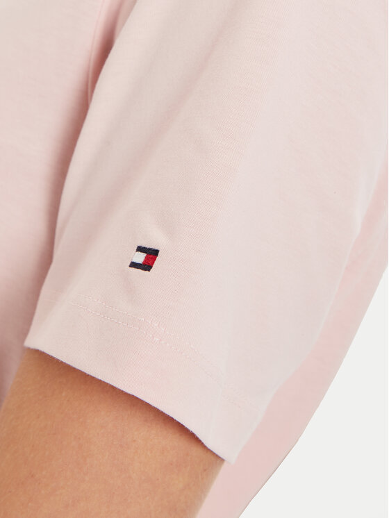 Tommy Hilfiger Tommy Hilfiger Тишърт Script Graphic WW0WW43502 Розов Regular Fit