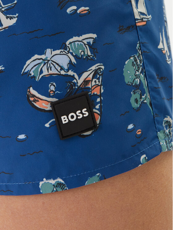 BOSS BOSS Pantaloni scurți pentru înot Piranha 50508844 Albastru Regular Fit