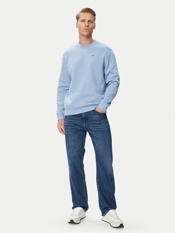 Tommy Jeans Tommy Jeans Džemperis ar kapuci DM0DM20741 Gaiši zila Regular Fit