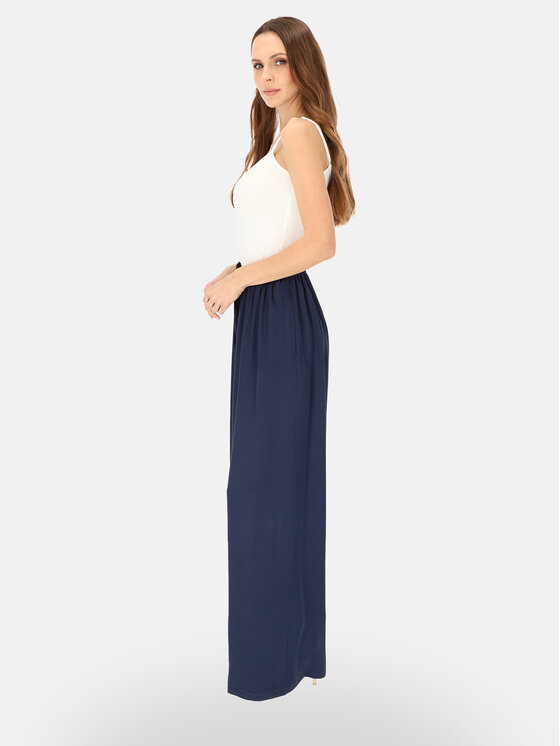 L’AF L’AF Spodnie materiałowe Sheron Granatowy Wide Leg