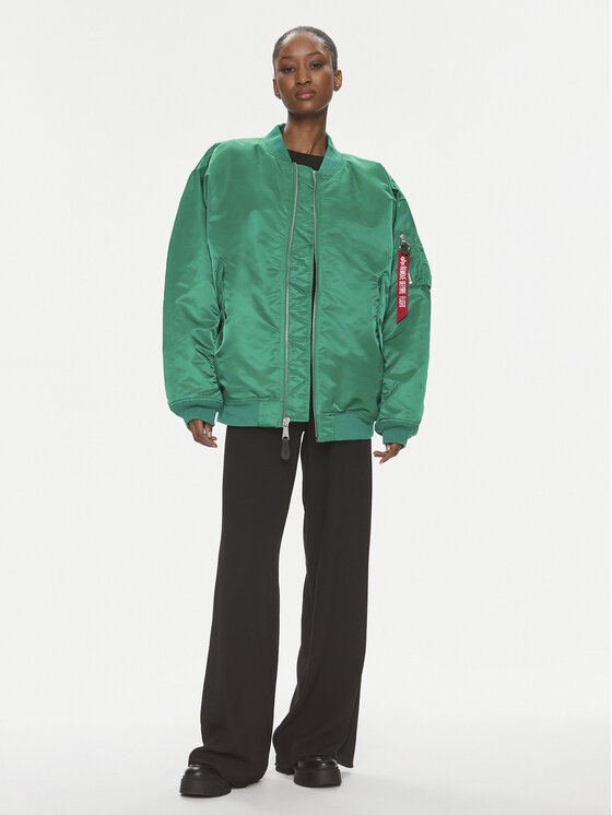 Alpha Industries Alpha Industries Kurtka bomber MA-1 Core 108010 Zielony Regular Fit