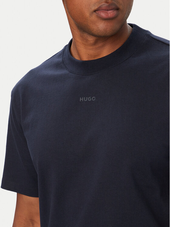 HUGO HUGO Marškinėliai Dapolino 50488330 Tamsiai mėlyna Regular Fit