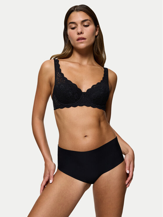 Triumph Triumph Chiloți clasici cu talie înaltă Pretty 10222227 Negru