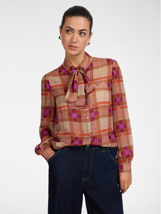Elena Mirò Elena Mirò Camicia 5036P100362N001 Marrone Regular Fit