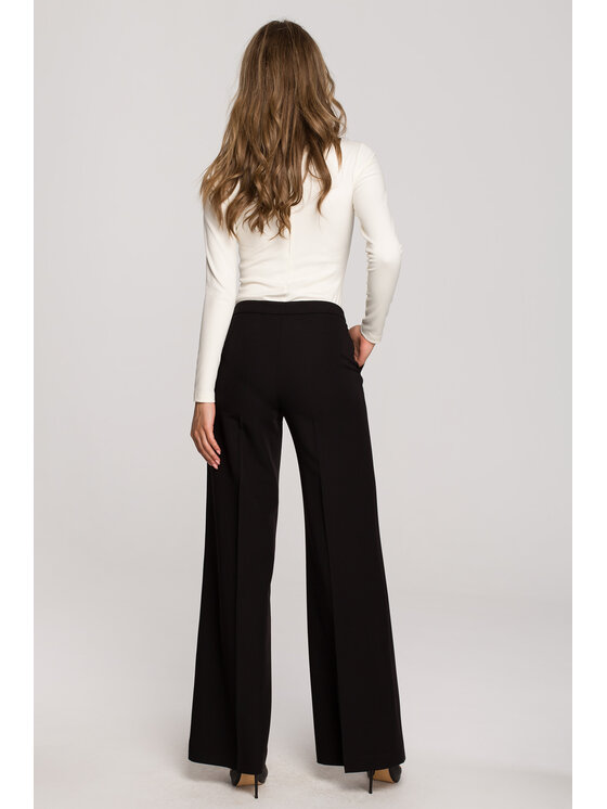 Stylove Stylove Spodnie materiałowe S311 Czarny Regular Fit