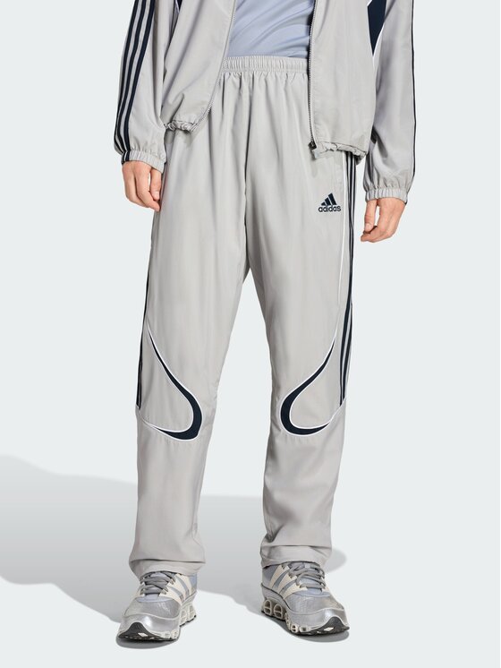 adidas adidas Spodnie materiałowe 152583 Szary Loose Fit
