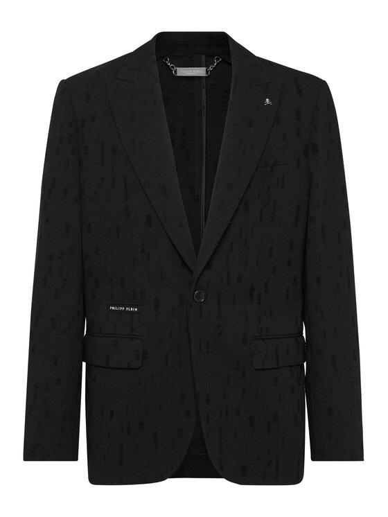 PHILIPP PLEIN PHILIPP PLEIN Marynarka 23179 Czarny Regular Fit