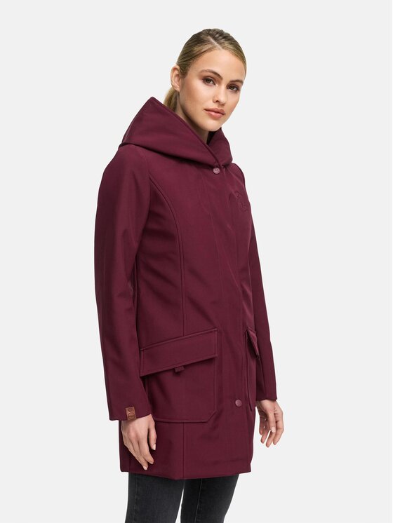 Marikoo Marikoo Kurtka zimowa Mayleen Bordowy Regular Fit