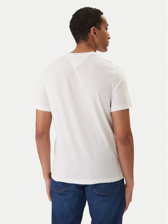 Tommy Hilfiger Tommy Hilfiger T-Shirt Brand Love Big Text MW0MW42369 Λευκό Regular Fit