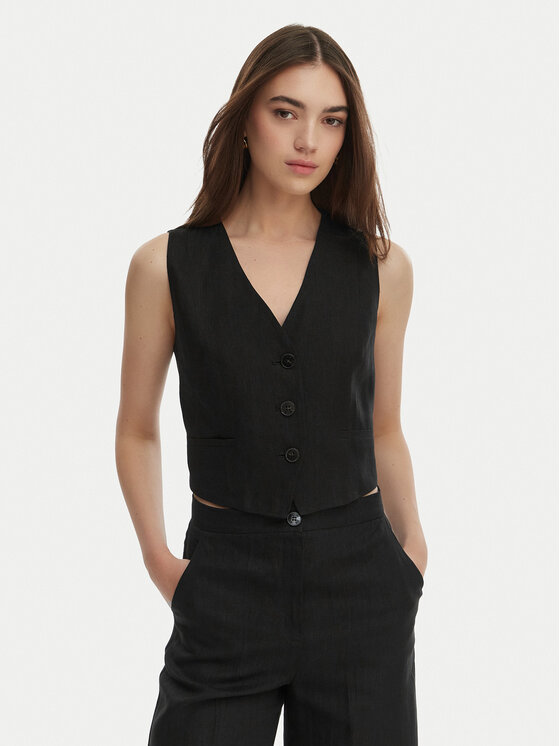 Marella Vestă de costum Veranda 2615151032 Negru Regular Fit