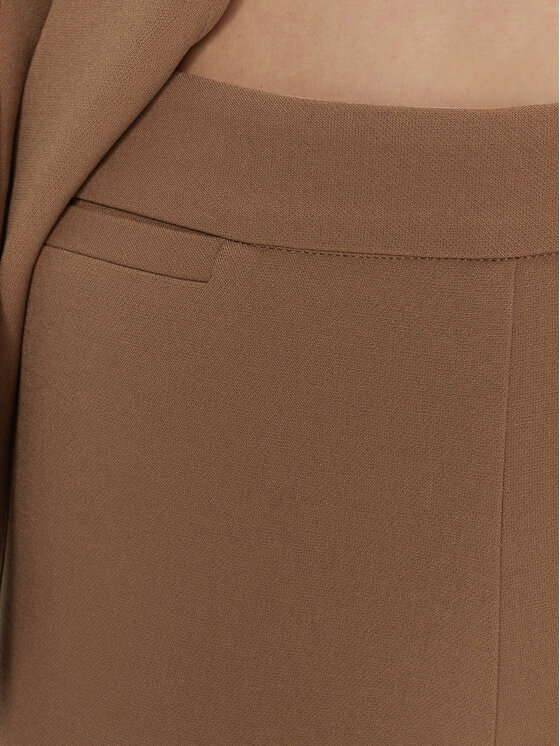Simona Corsellini Simona Corsellini Pantaloni din material A24CPPA011 Bej Regular Fit