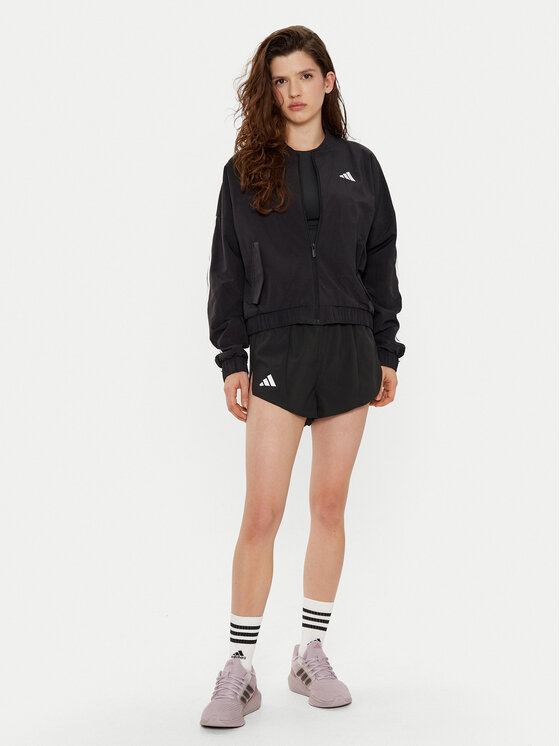 adidas adidas Μπόμπερ μπουφάν Essentials 3-Stripes JD5317 Μαύρο Loose Fit