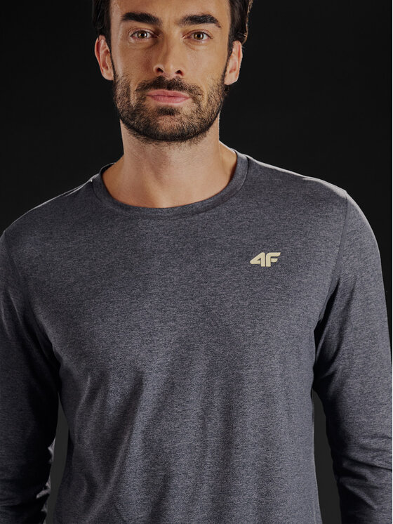 4F 4F Koszulka techniczna GOLDEN WARRIOR Szary ciemny Regular Fit