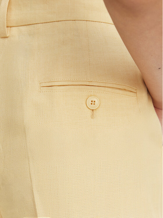 Weekend Max Mara Weekend Max Mara Pantaloni di tessuto Malizia 2615131112 Giallo Straight Fit