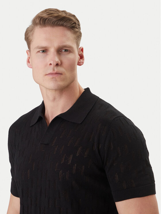 KARL LAGERFELD KARL LAGERFELD Polo majica 655005 562301 Črna Slim Fit