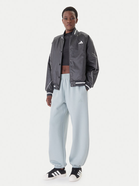 adidas adidas Spodnji del trenirke Soft Lux KA7018 Zelena Loose Fit