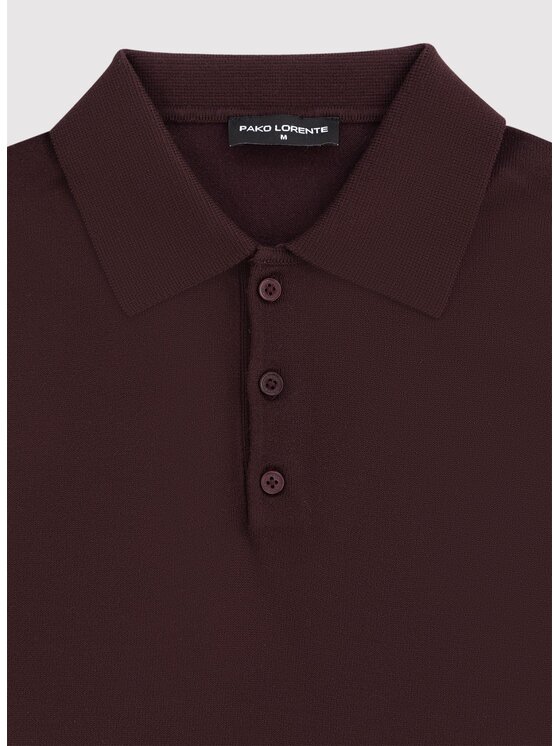 Pako Lorente Pako Lorente Sweter P26WF-2X-005 Bordowy Regular Fit
