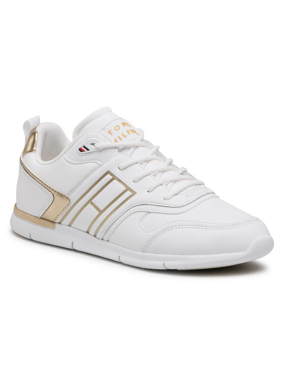 tommy hilfiger metallic lightweight sneakers