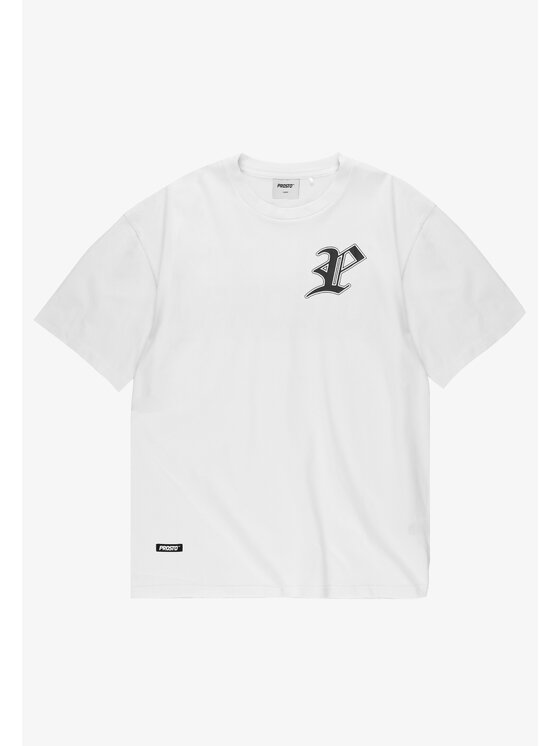 PROSTO. PROSTO. T-Shirt Harvard Biały Oversize