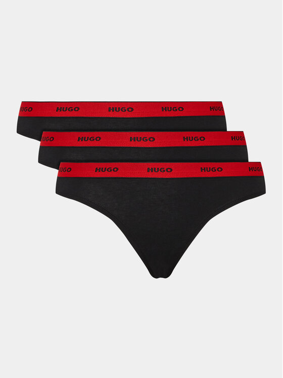 HUGO Hugo Set 3 parov spodnjih hlačk 50480157 Črna