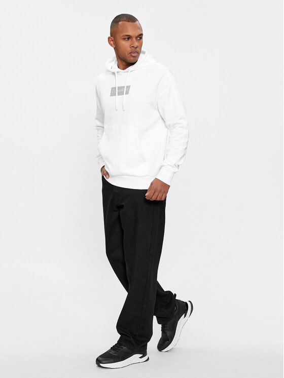Calvin Klein Calvin Klein Mikina Raised K10K112250 Bílá Regular Fit
