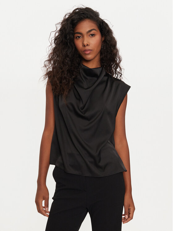 Imperial Imperial Блуза RGJ9IDG Черен Regular Fit