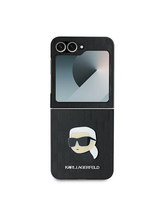 Etui na telefon KARL LAGERFELD, Czarne, Flip6