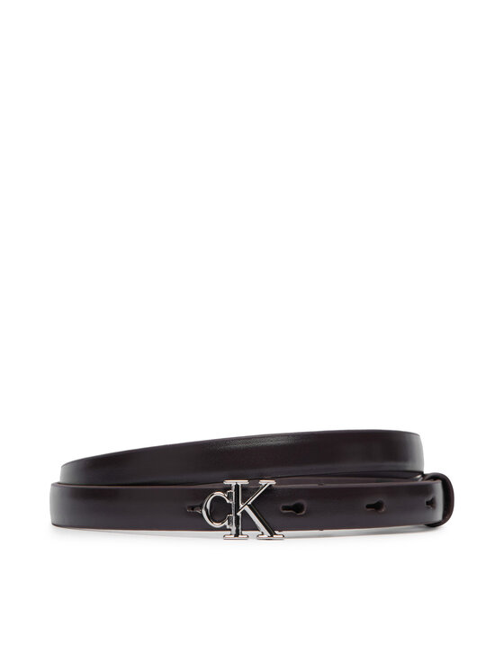 Calvin Klein Calvin Klein Pasek Round Ck Buckle Smooth 15Mm LV04F7085G Czarny