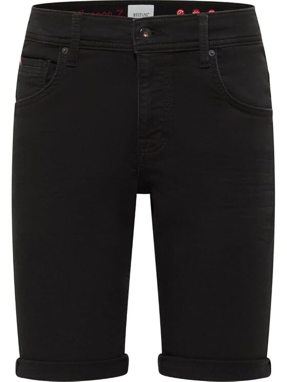 Mustang Mustang Pantaloncini di jeans Style Chicago Shorts Z Nero Slim Fit