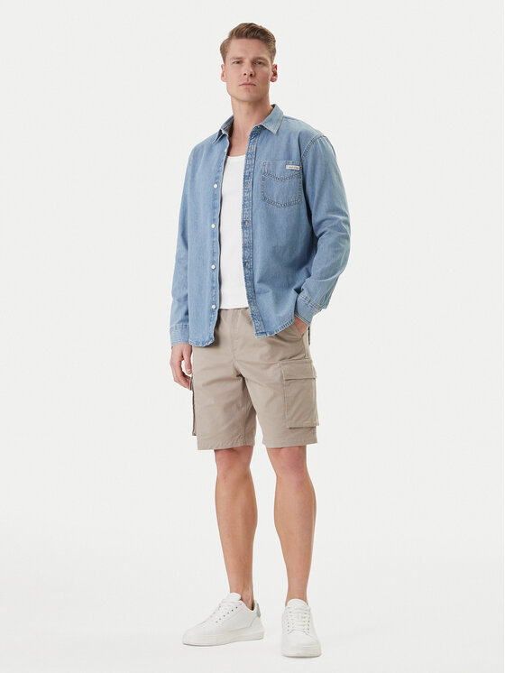 Calvin Klein Jeans Calvin Klein Jeans cămașă de blugi Essential LV04RE710G Albastru Regular Fit