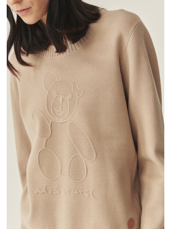 TATUUM Tatuum Sweter CLOUDY Beżowy Classic Fit