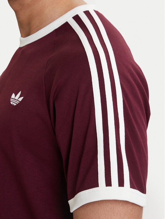 adidas adidas T-Shirt 3-Stripes KQ9639 Bordowy Regular Fit