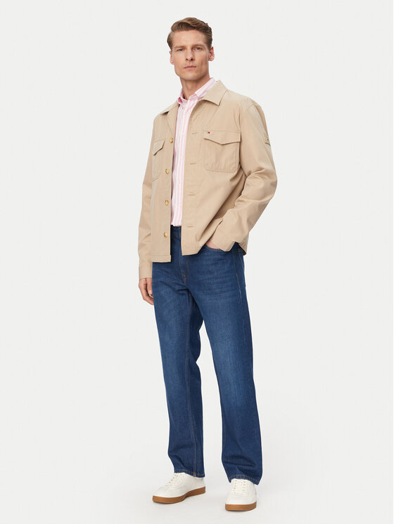Tommy Hilfiger Tommy Hilfiger Риза-яке MW0MW38712 Светлобежов Regular Fit