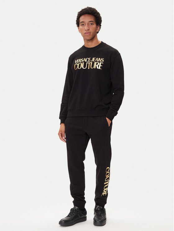 Versace Jeans Couture Versace Jeans Couture Majica dugih rukava 79GAIT05 Crna Regular Fit