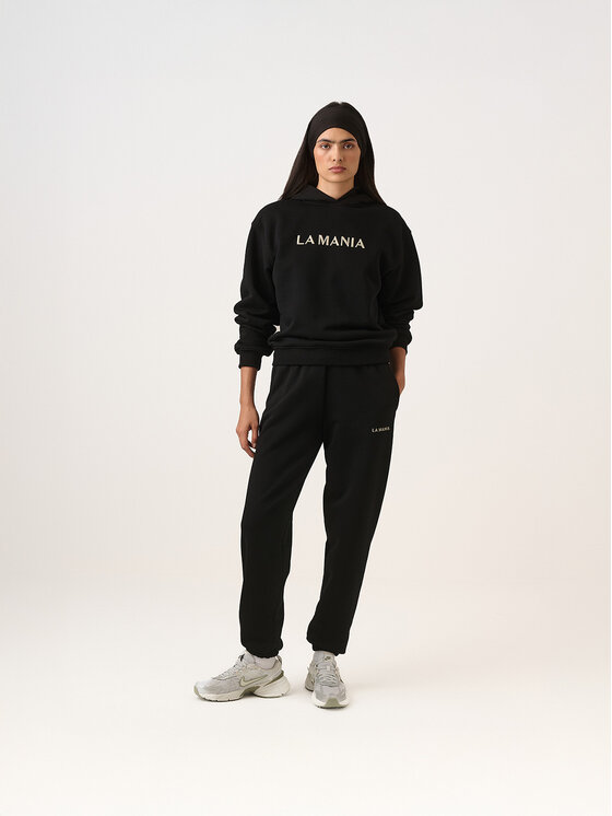 La Mania La Mania Pantaloni da tuta CALEB Nero Classic Fit