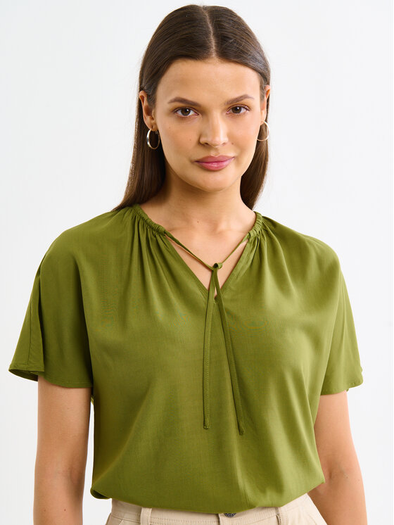 BIG STAR BIG STAR Koszula KORTINI Zielony Basic Fit